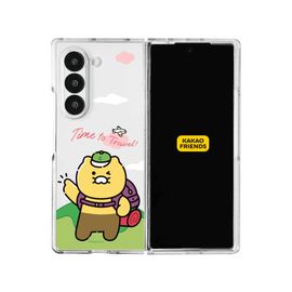 [S2B] KAKAO FRIENDS CHOONSIK Clear Slim Case for Galaxy Z Fold6 – Precise Fit, Transparent PC Material, Microdot Coating, Wireless Charging Compatible - Made in Korea